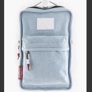 Levi’s Crossbody 100% Cotton Denim Style Bag, Red and White Detailing